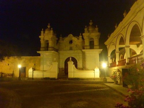 Hacienda courtyard and church